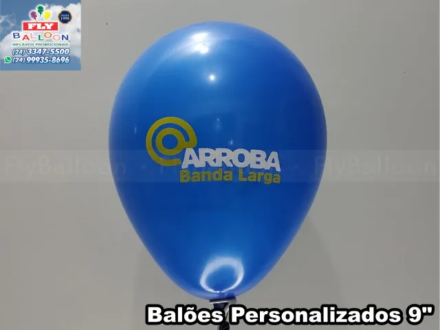 Balões customizados para Arroba Banda Larga