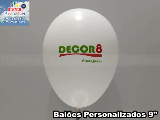 Balões customizados para Decor 8 Planejados