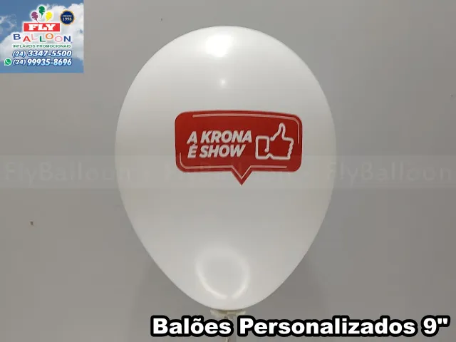 Balões customizados para Krona Tubos e Conexões
