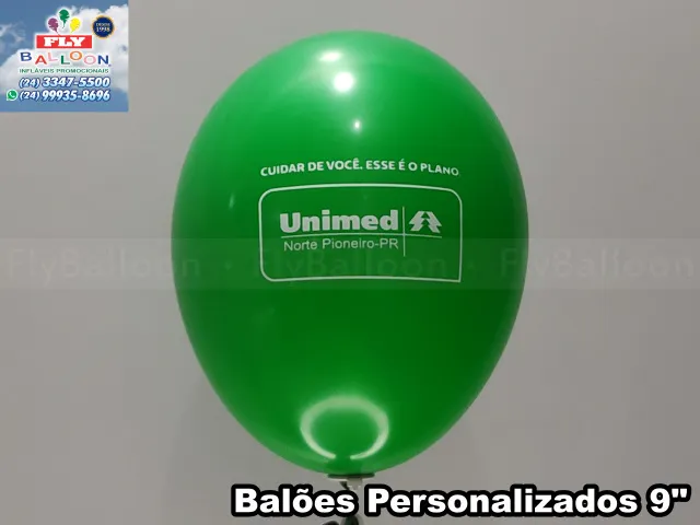 Balões customizados para Unimed Norte Pioneiro PR